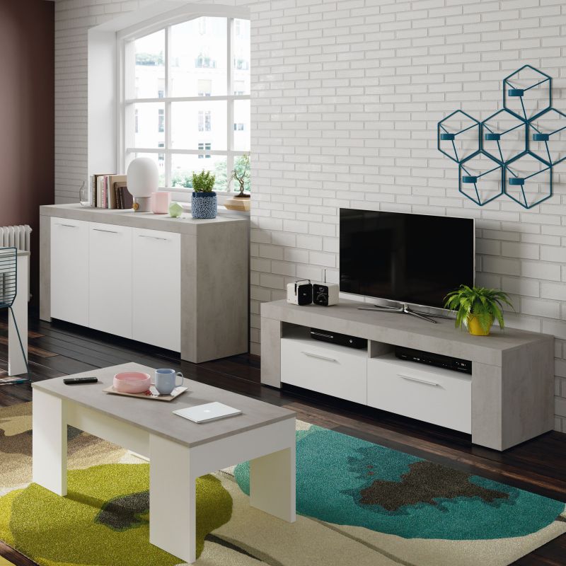 Mueble Tv Ambit Blanco Cemento_3