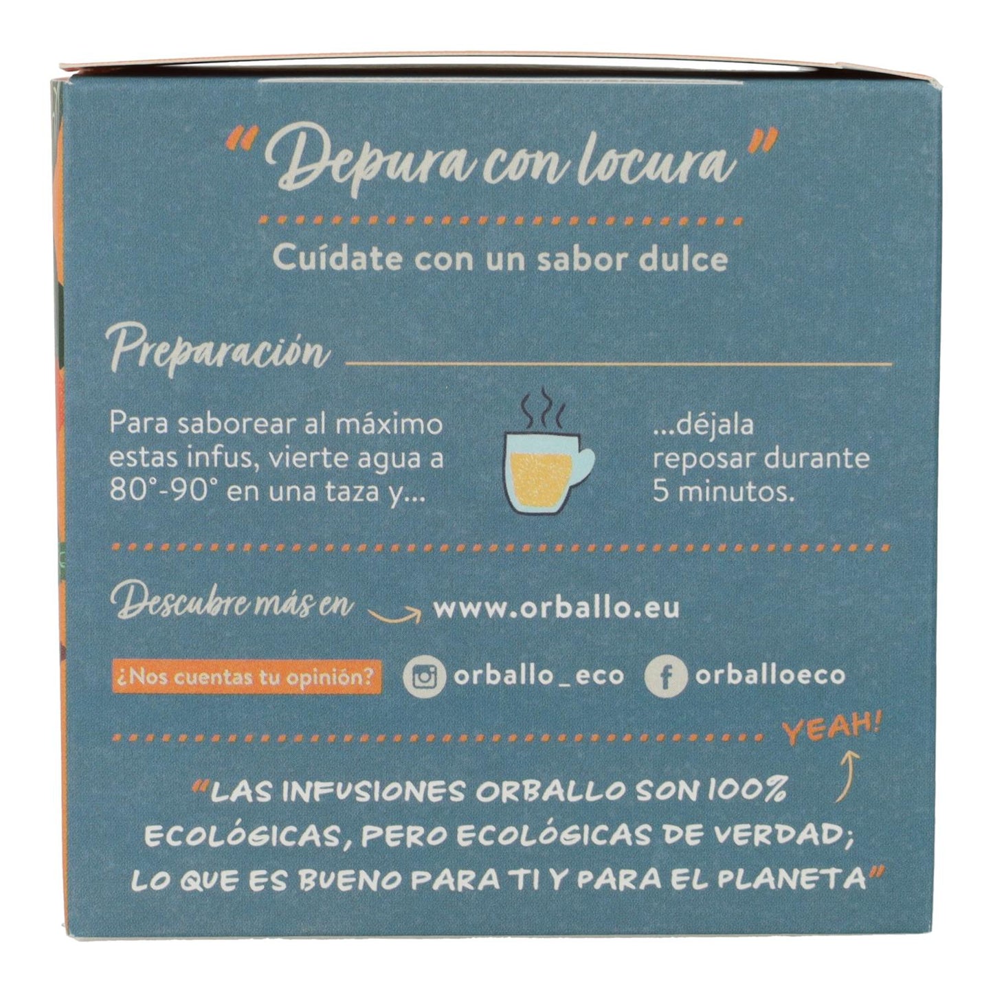 Infusão "Limpeza Louca" Bio Orballo 15 pirâmides