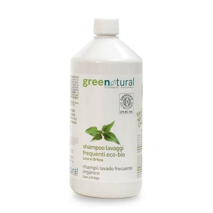 Champô de lavagem frequente de linho e urtiga Greenatural 1 L