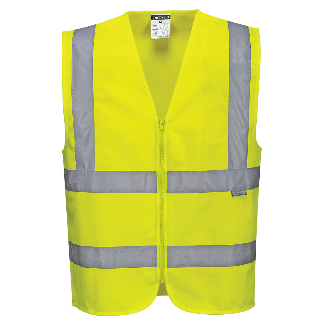 Chaleco Alta Visibilidad De Banda Y Tirantes / Xl / Amarillo_0