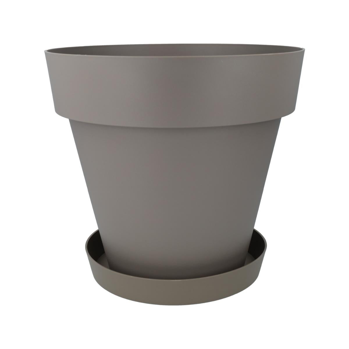 Pacote de pote com pires Taupe Tes 26 x 24 cm