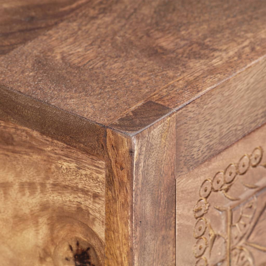 Mesa Consola De Madera Maciza De Mango 90x30x75 Cm_3
