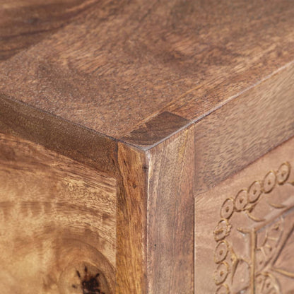 Mesa Consola De Madera Maciza De Mango 90x30x75 Cm_3