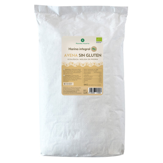 Farinha de Aveia Integral Sem Glúten Eco Planeta Huerto 5 Kg