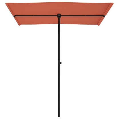 Vidaxl Sombrilla De Jardín Con Palo De Aluminio Terracota 180x110 Cm_3