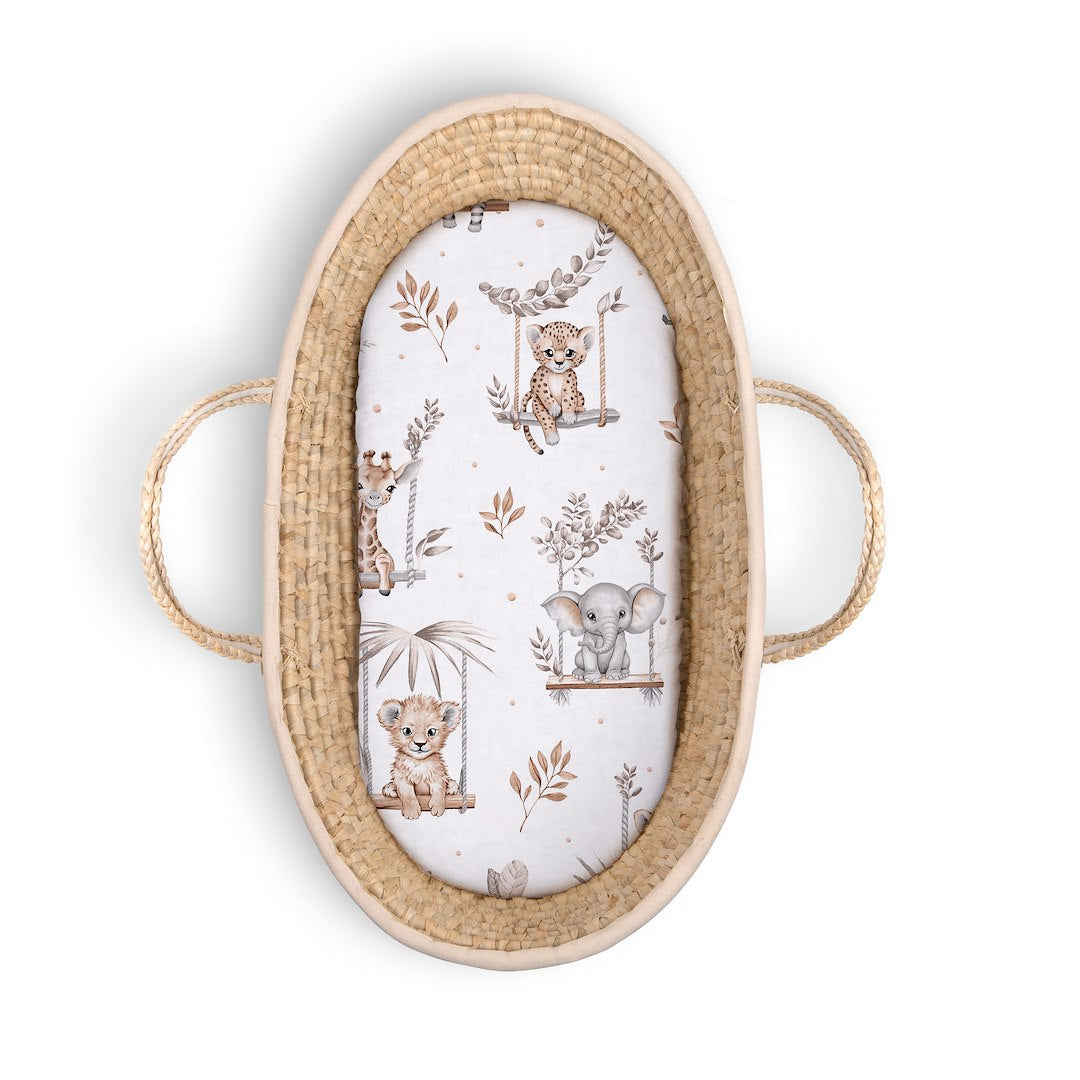 Colorful World Sábana Bajera Algodón Para Capazo 35x80 Cm Africa World_0