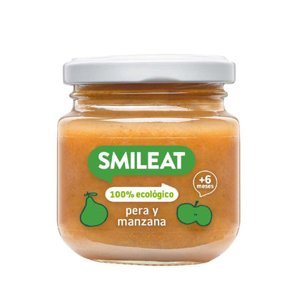 Smileat Organic Pêra e Maçã Pote +6 meses, 130g