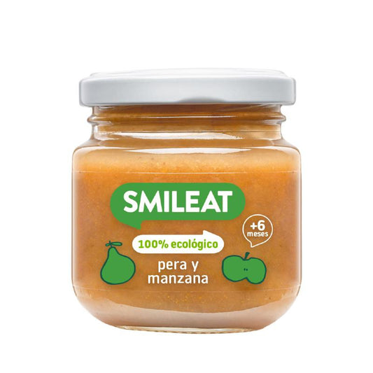 Smileat Organic Pêra e Maçã Pote +6 meses, 130g