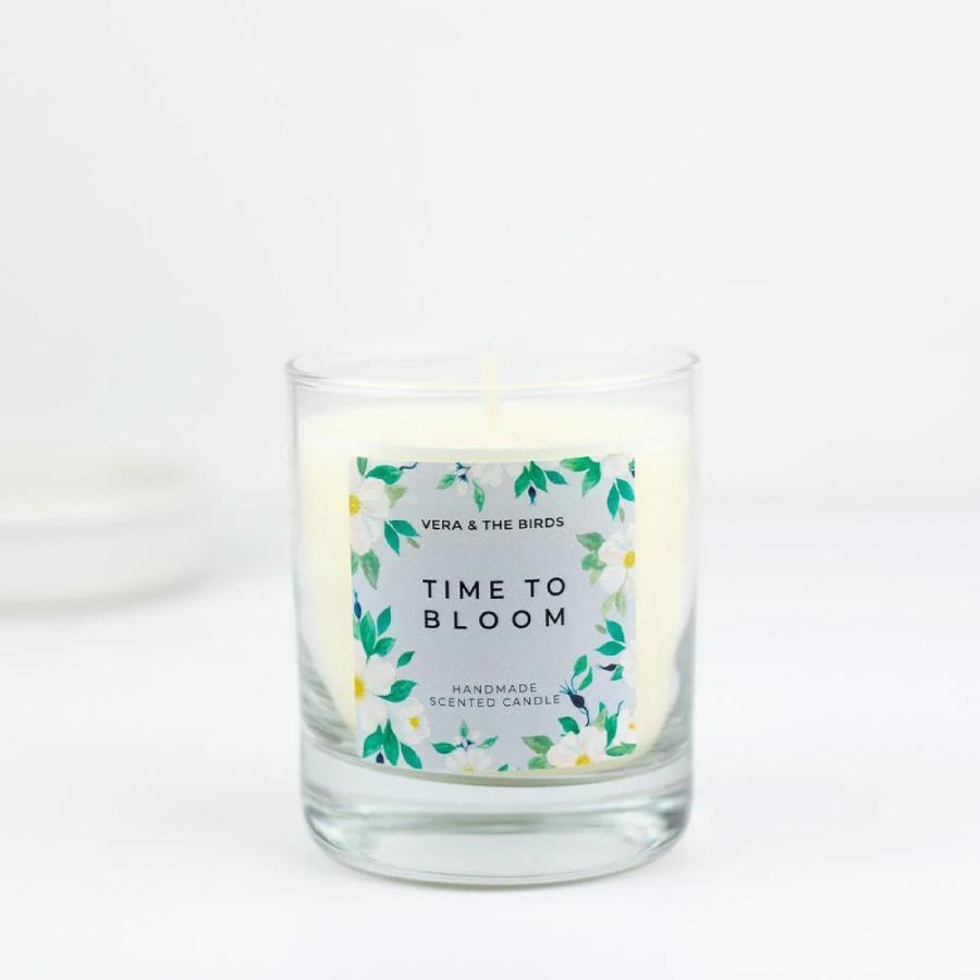 Vela perfumada artesanal Vera &amp; the Birds Time to Bloom 230g
