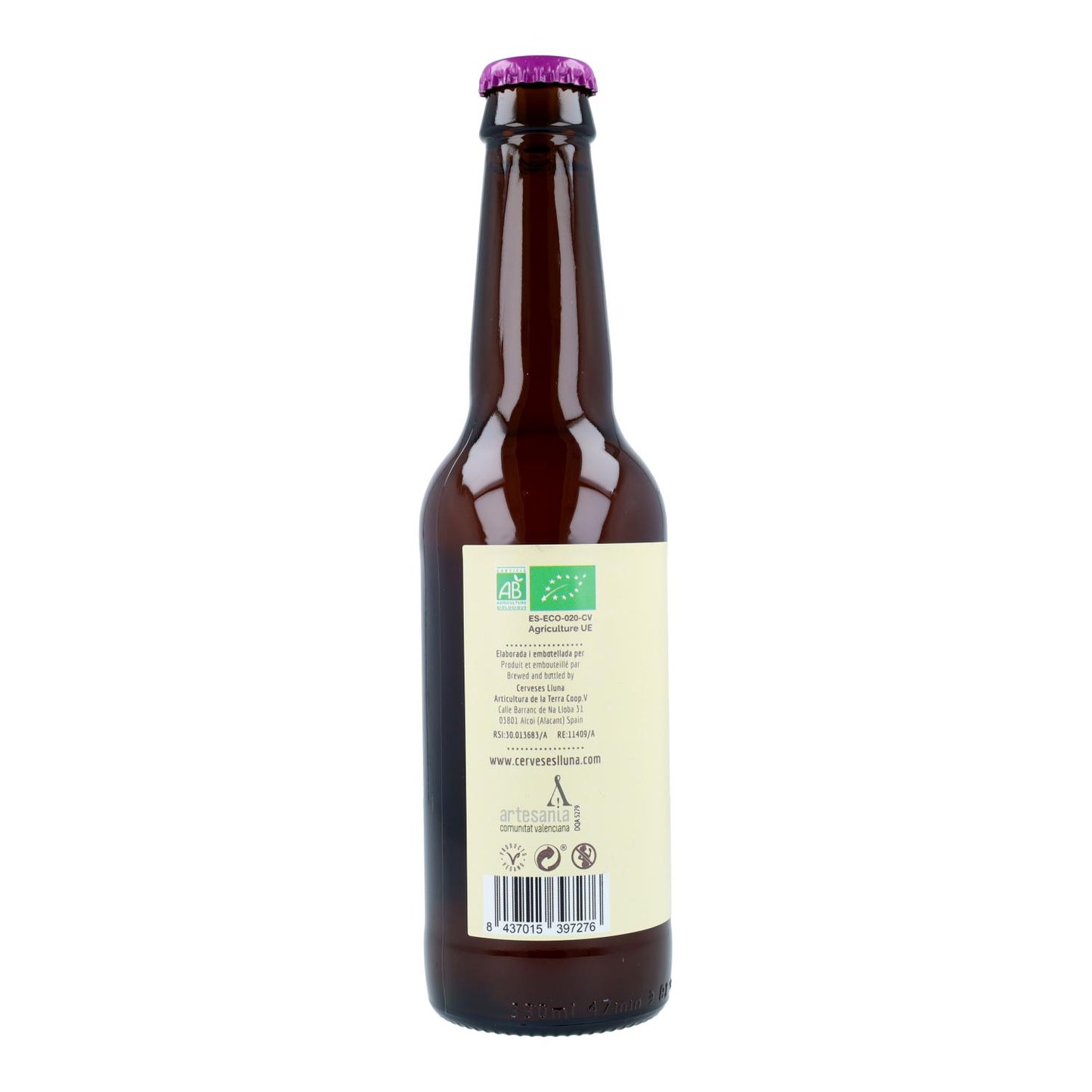 Cerveja Lluna Happy Trip sem glúten Cerveses Lluna 33cl