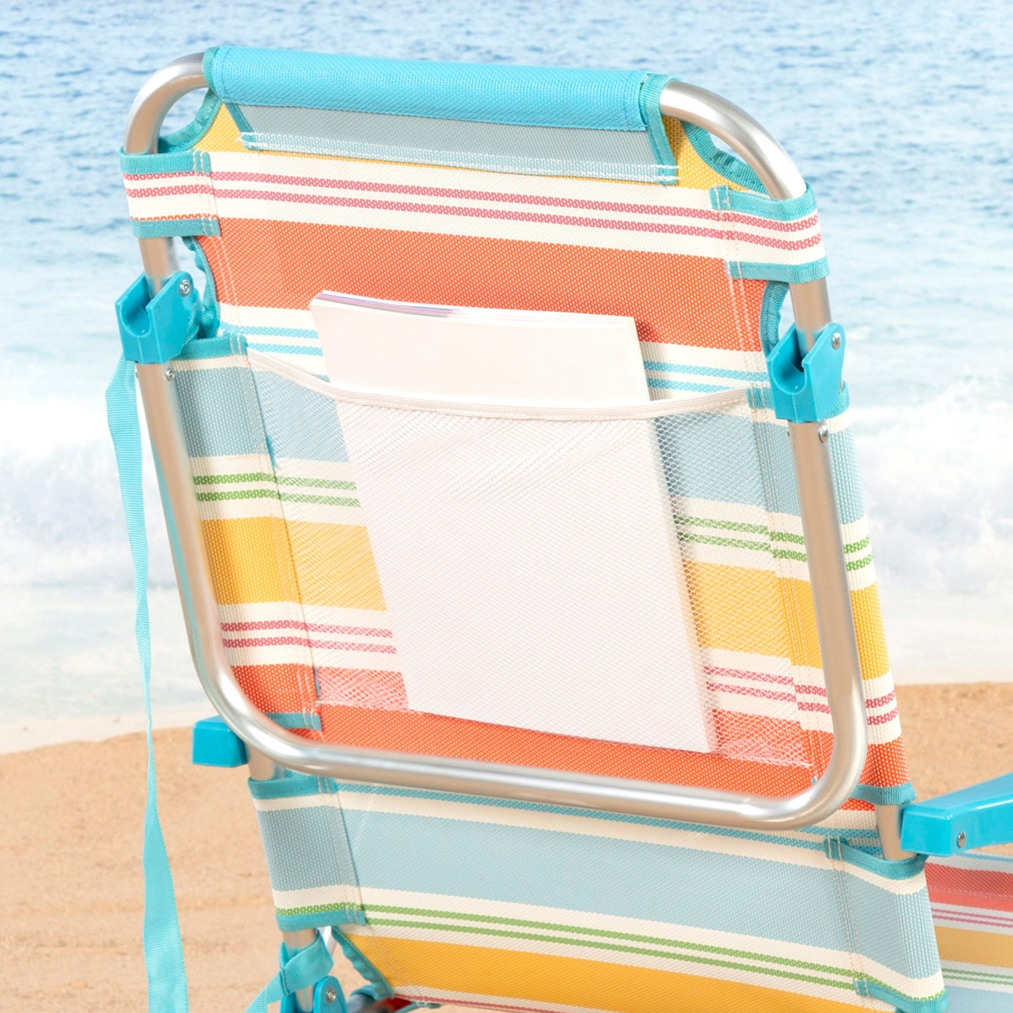 Aktive Pack 2 Sillas Plegables Camping Deluxe 48x47x74 Cm Multicolor 5 Posiciones Con Respaldo_4