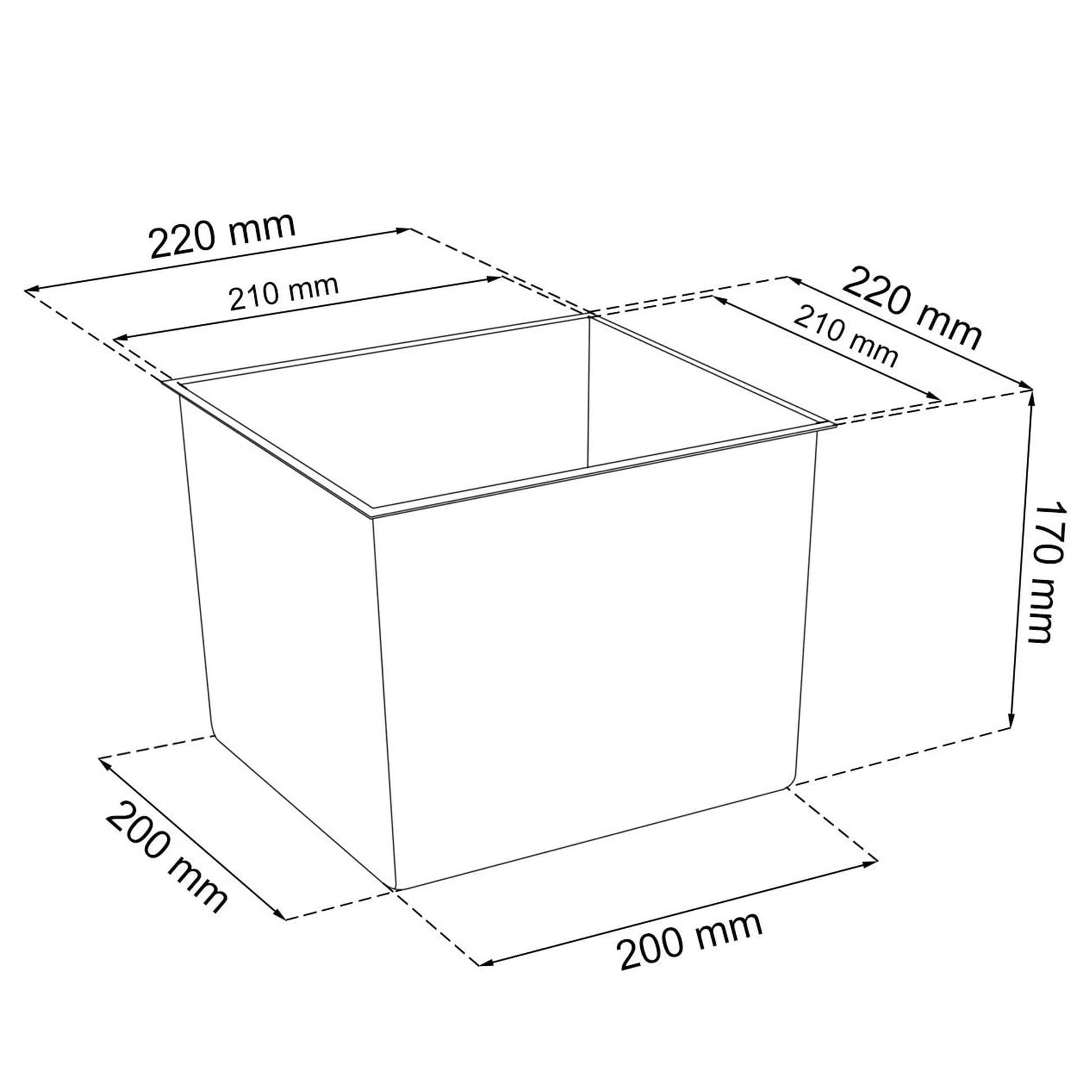 Maceta Alta 16,3 L Prosperplast Urbi Square Effect De Plástico Con Depósito En Color Gris Claro, 42 (alto) X 22 (ancho) X 22 (profundo) Cms