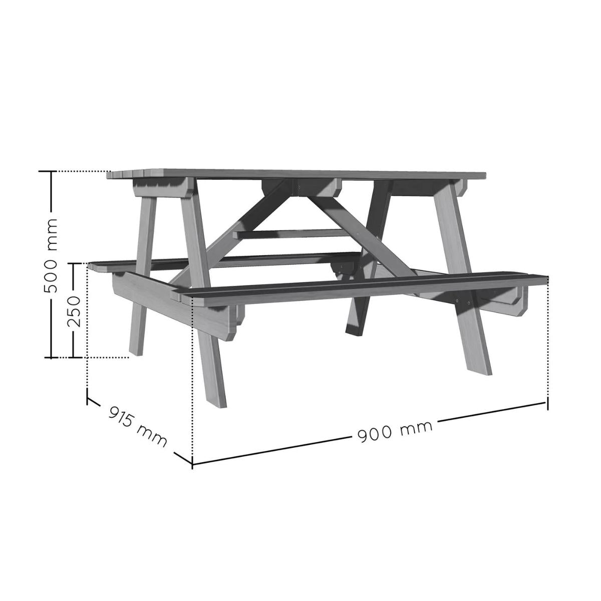 Mesa de piquenique infantil Soulet