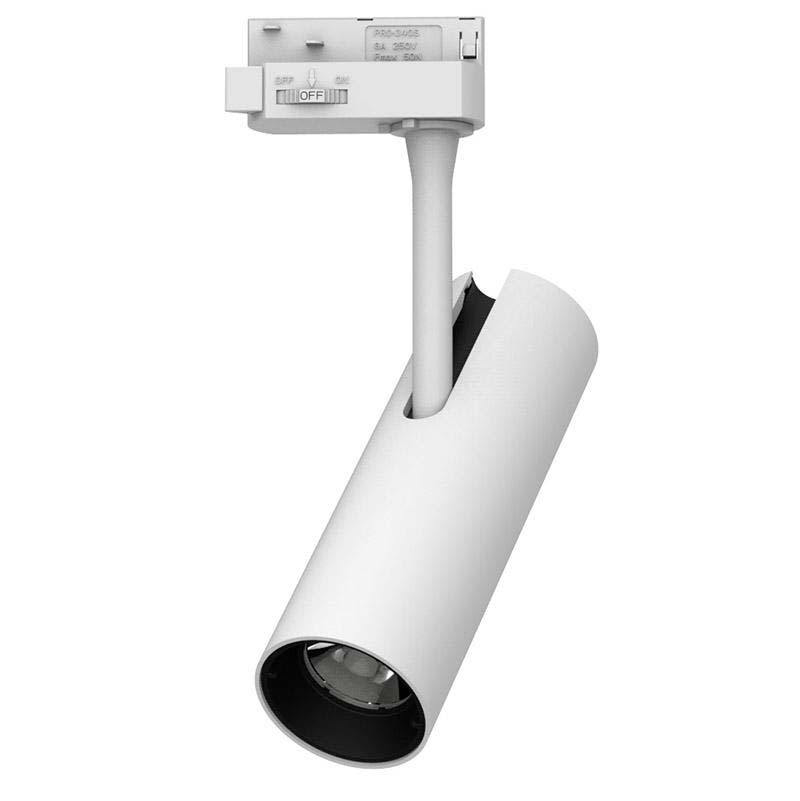 Foco Carril Trifásico 12w Prolux Rail Chip Led Cree, Driver Tridonic, Blanco Neutro_1