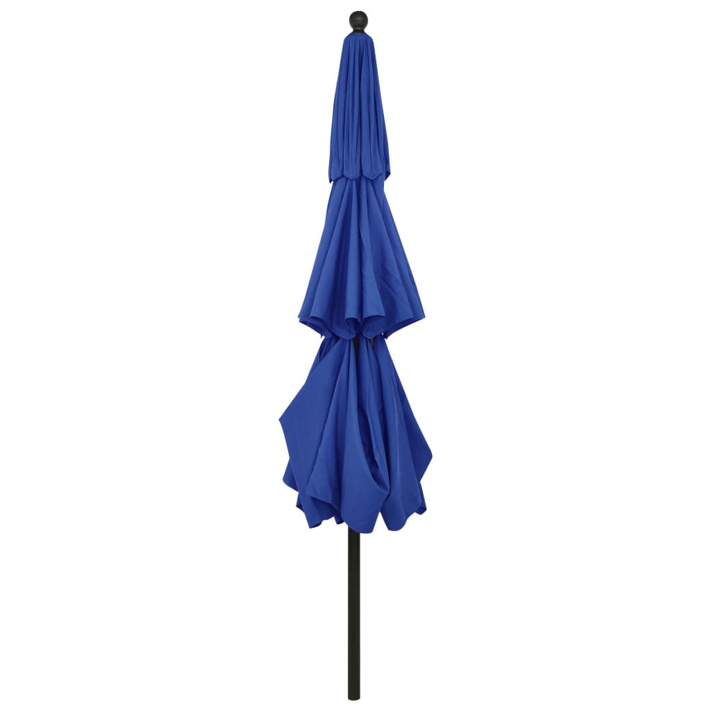 Vidaxl Sombrilla Jardín 3 Niveles Palo De Aluminio Azul Celeste 3,5 M_3