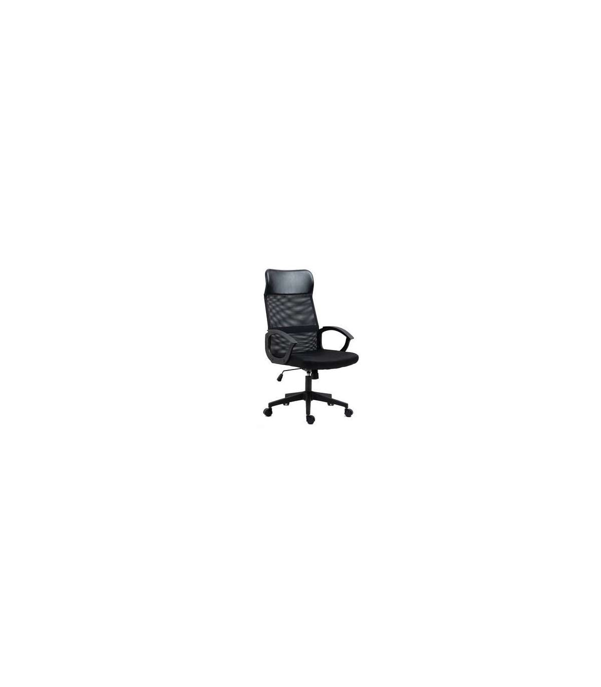 Silla De Estudio Con Respaldo Alto Modelo Nueva Marsella Acabado Negro, 60cm(ancho ) 106-1_0