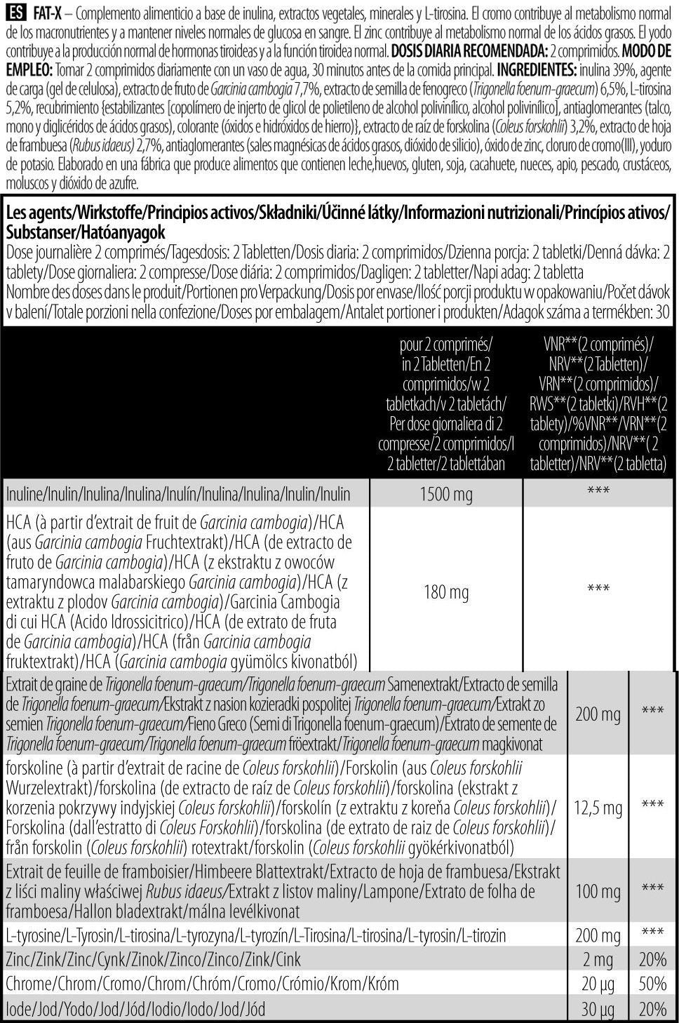 Fat-x- 60 Tabletas - Termogénicos - Biotech Usa_5