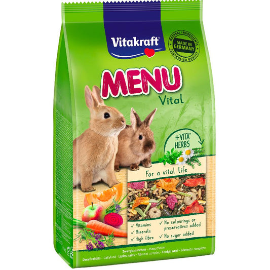 Vitakraft Vital Menu coelhos 3 Kg