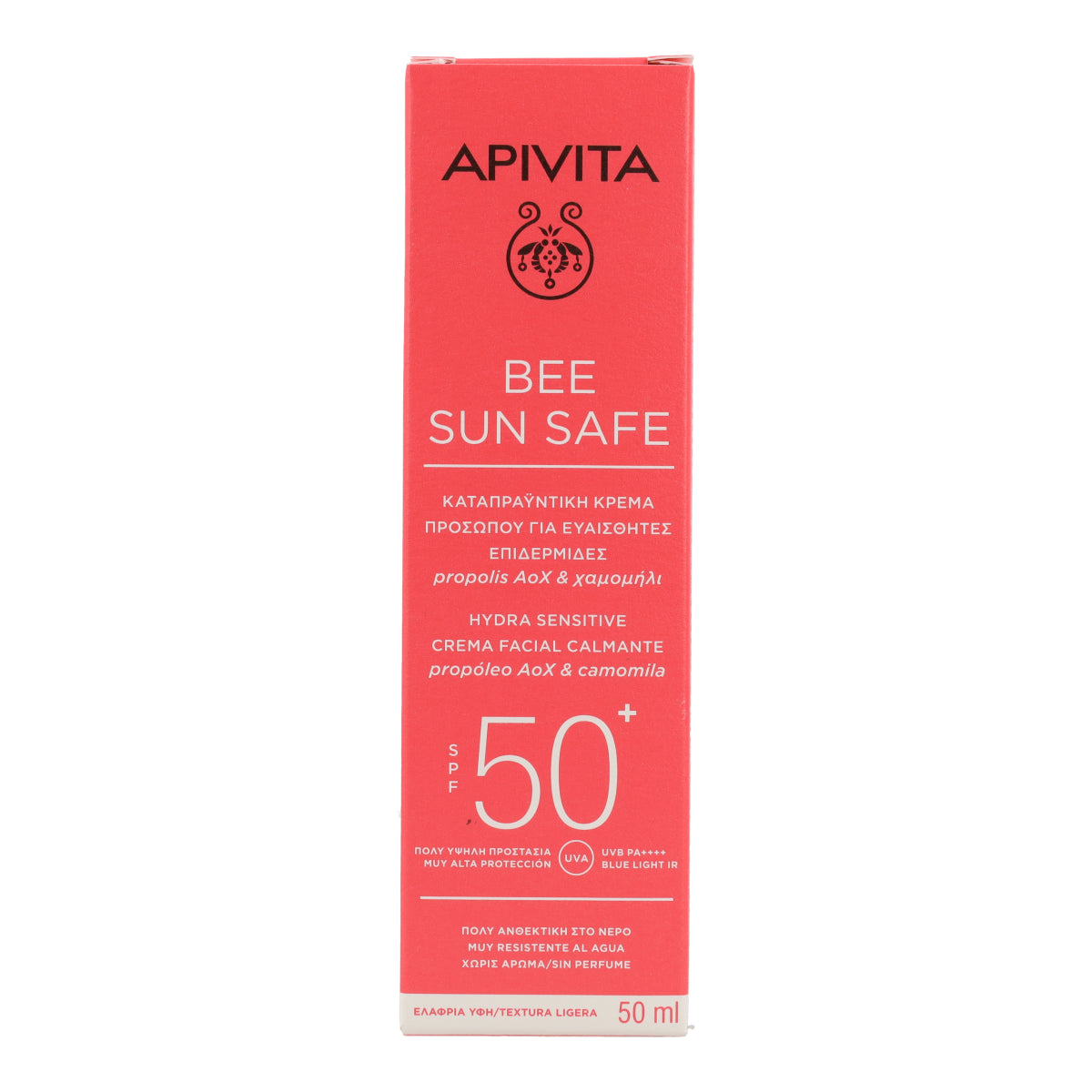 Creme Solar Suavizante Hydra Sensitive FPS 50 Apivita 50ml