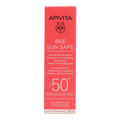 Creme Solar Suavizante Hydra Sensitive FPS 50 Apivita 50ml