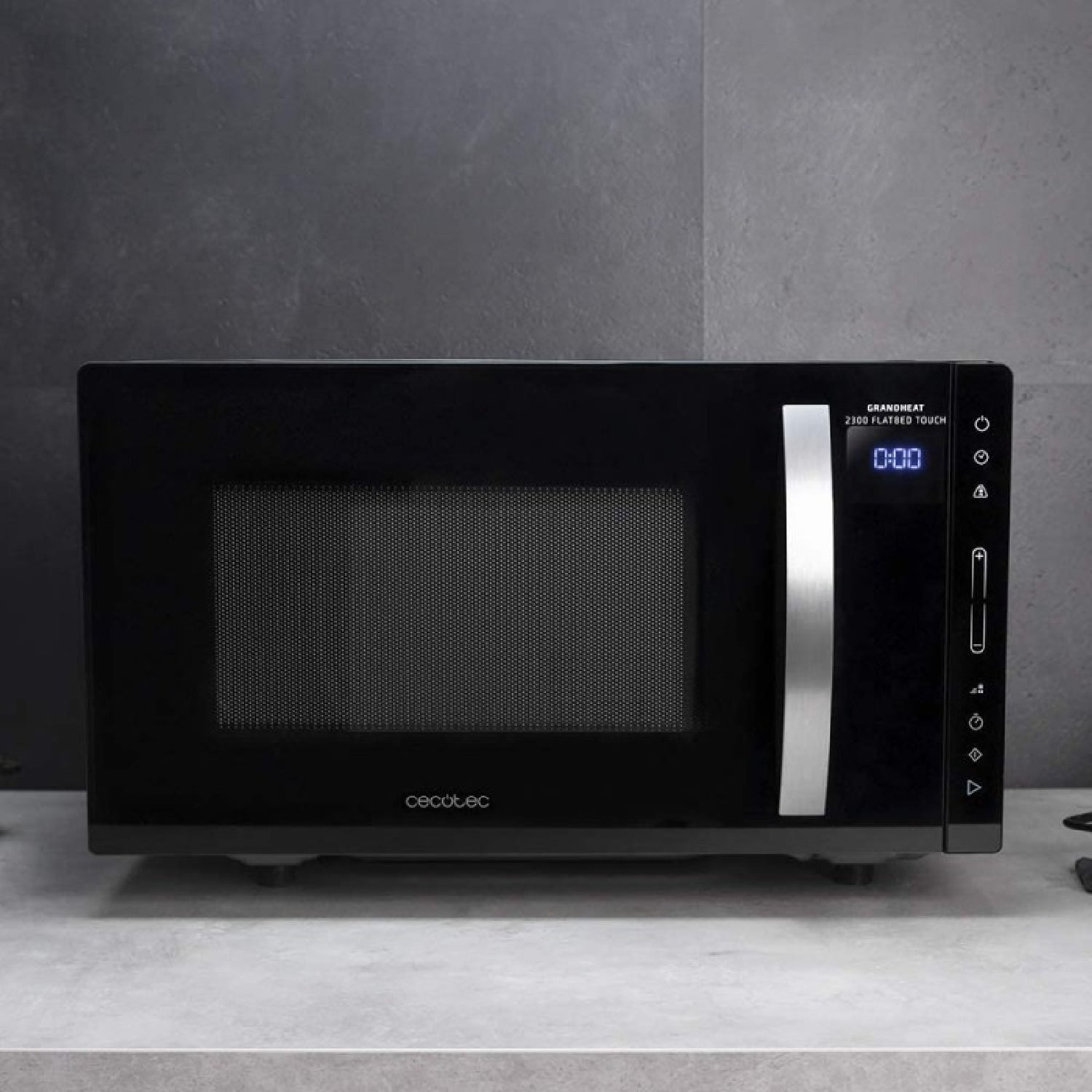 Microondas Sin Plato Grandheat 2300 Flatbed Touch Black. Capacidad 23 Litros, Potencia 800 W, 8 Funciones Preconfiguradas, Temporizador Hasta 95 Min_1