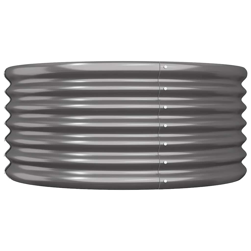 Jardinera Acero Galvanizado Antracita 80x80x36 Cm_2
