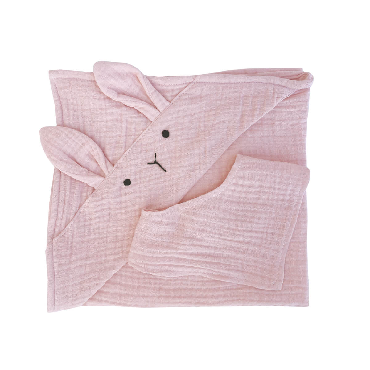 Set Toalla-bandana Muñeca Bunny Bobble Rosa_0