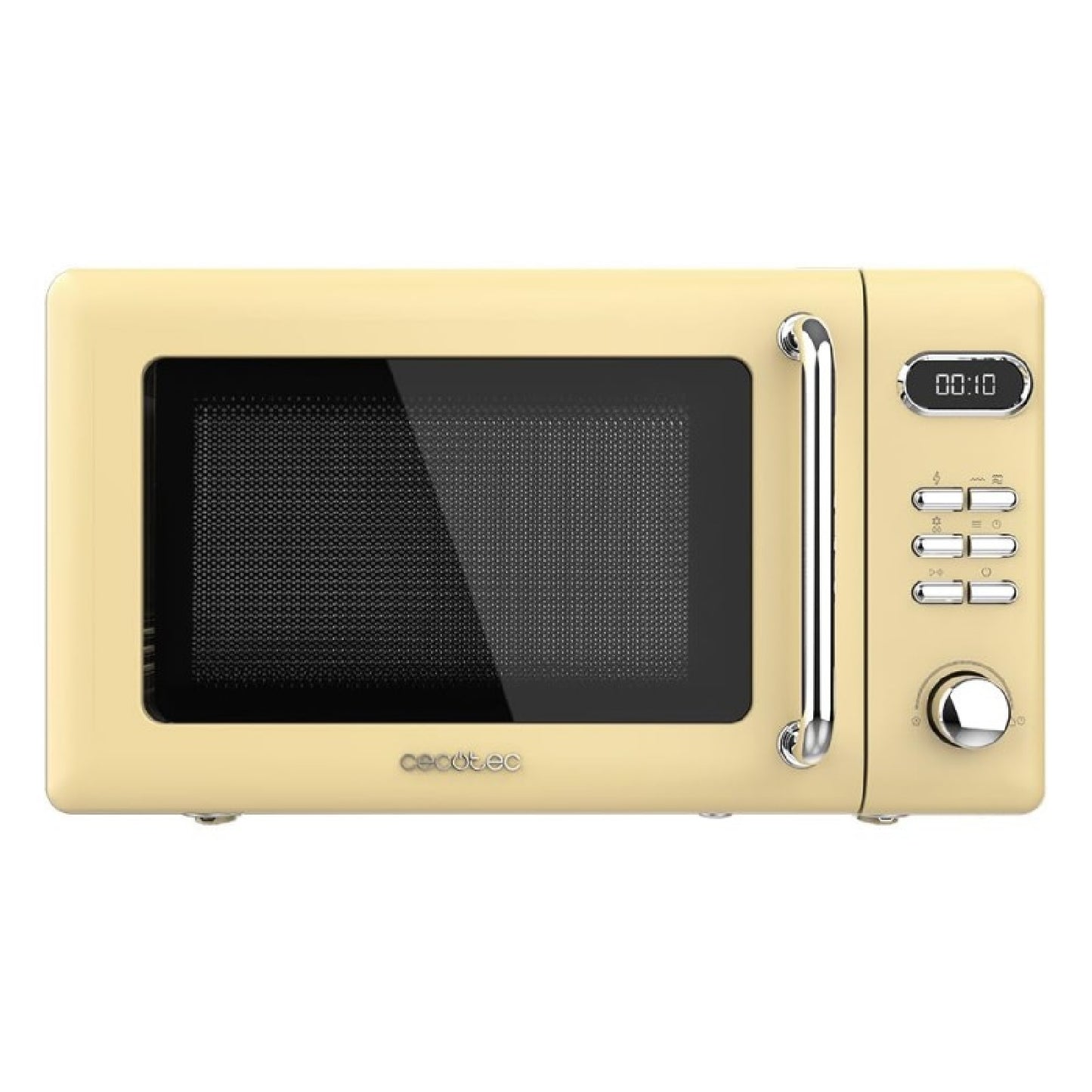 Microondas Digital Con Grill De 20 L Proclean 5110 Retro Yellow. 700 W En 5 Niveles, Temporizador Hasta 60 Mins, 8 Programas Y Modo Descongelación,_0