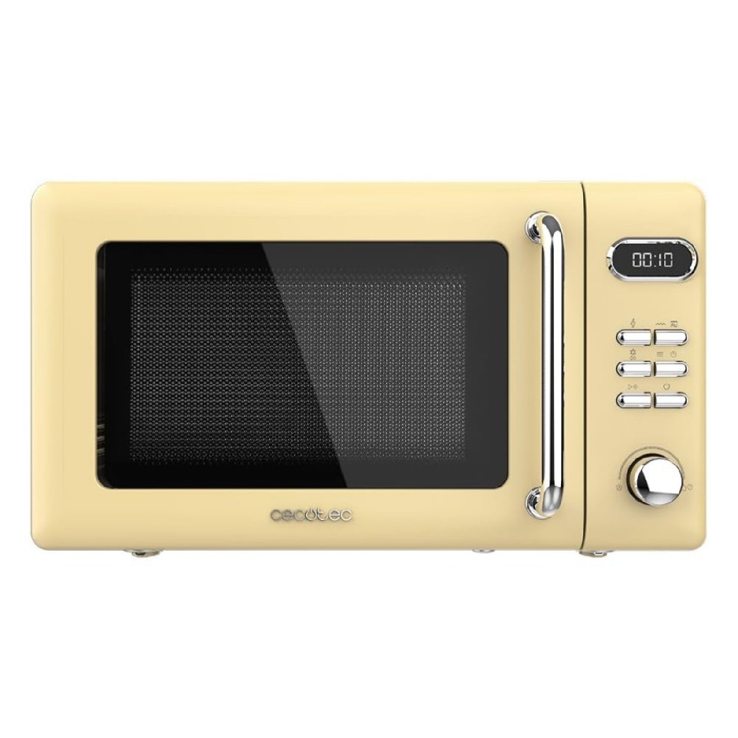 Microondas Digital Con Grill De 20 L Proclean 5110 Retro Yellow. 700 W En 5 Niveles, Temporizador Hasta 60 Mins, 8 Programas Y Modo Descongelación,_0