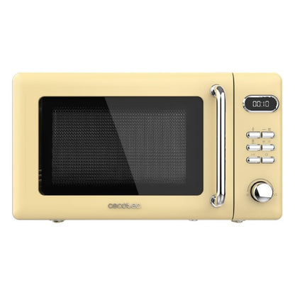 Microondas Digital Con Grill De 20 L Proclean 5110 Retro Yellow. 700 W En 5 Niveles, Temporizador Hasta 60 Mins, 8 Programas Y Modo Descongelación,_0