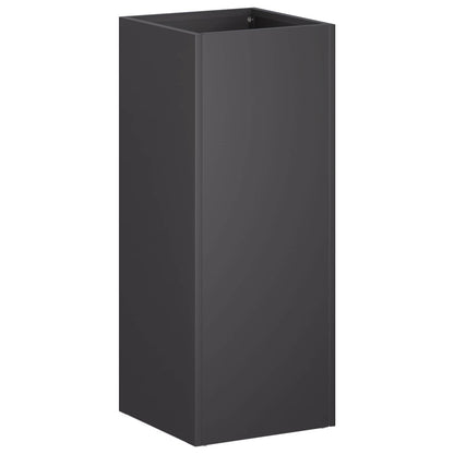 Macetero De Jardín Negro 20 X 20 X 40 Cm Acero Laminado En Frío_0