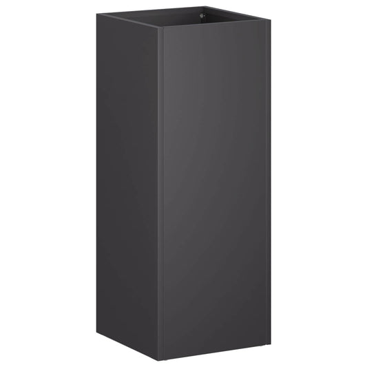 Macetero De Jardín Negro 20 X 20 X 50 Cm Acero Laminado En Frío_0
