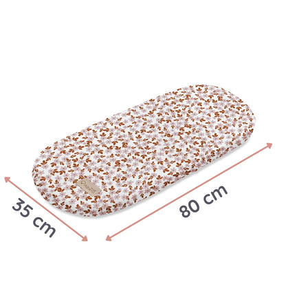 Pack 2 Bajeras Capazo Algodón Satinado Y Muselina Retro Flower_1