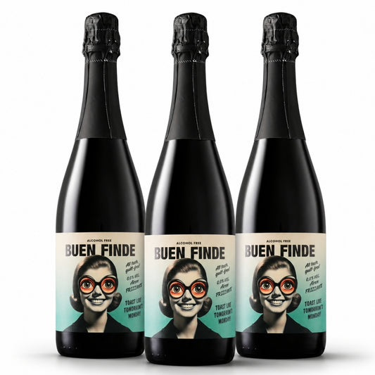 Vino Frizzante Sin Alcohol 0,0% Airén | Pack 3 Botellas X 750 Ml | Vino Espumoso Desalcoholizado | Ligero Y Refrescante_0