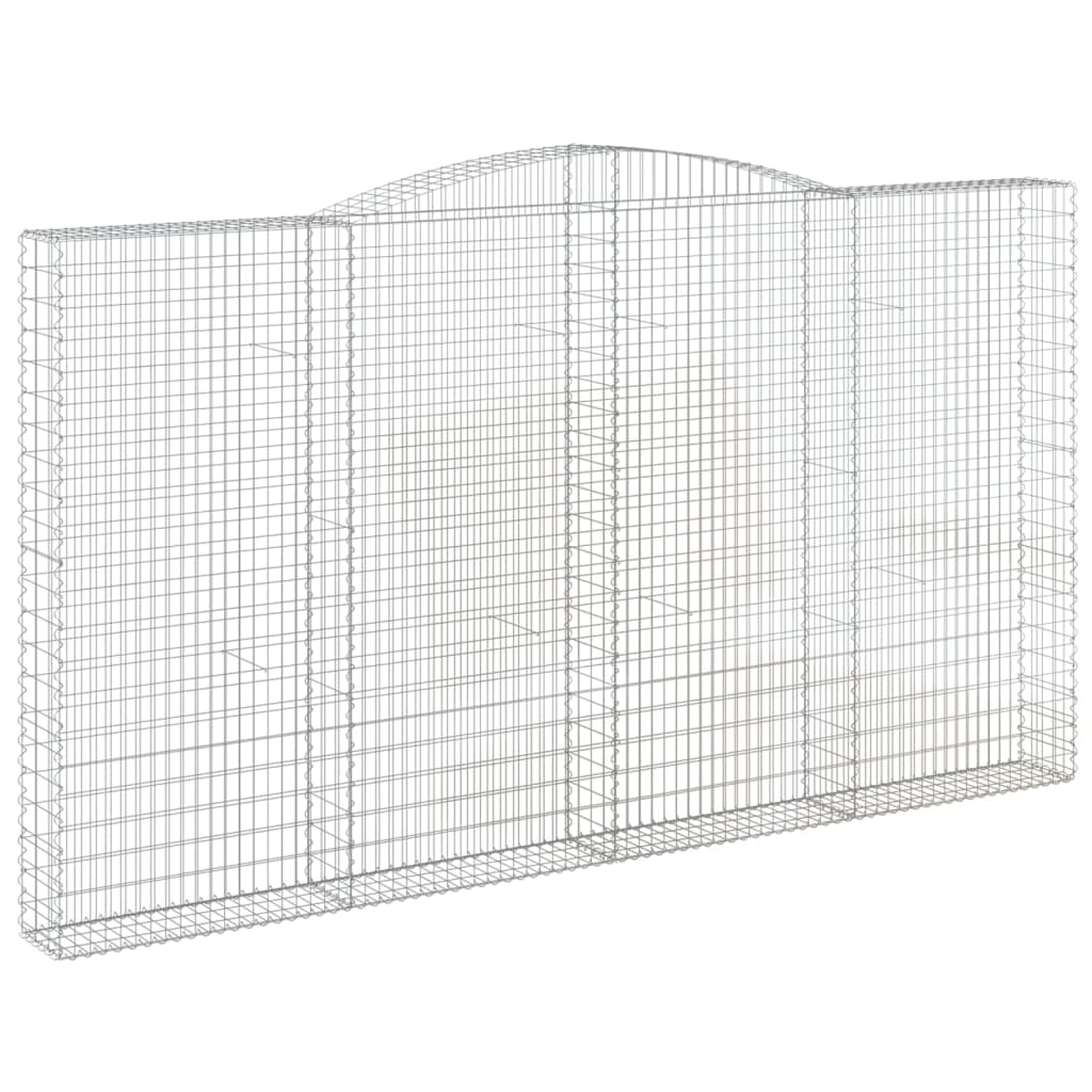 Cestas De Gaviones 5 Uds Forma De Arco Hierro 400x30x220/240 Cm_2