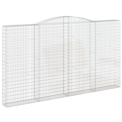 Cestas De Gaviones 5 Uds Forma De Arco Hierro 400x30x220/240 Cm_2