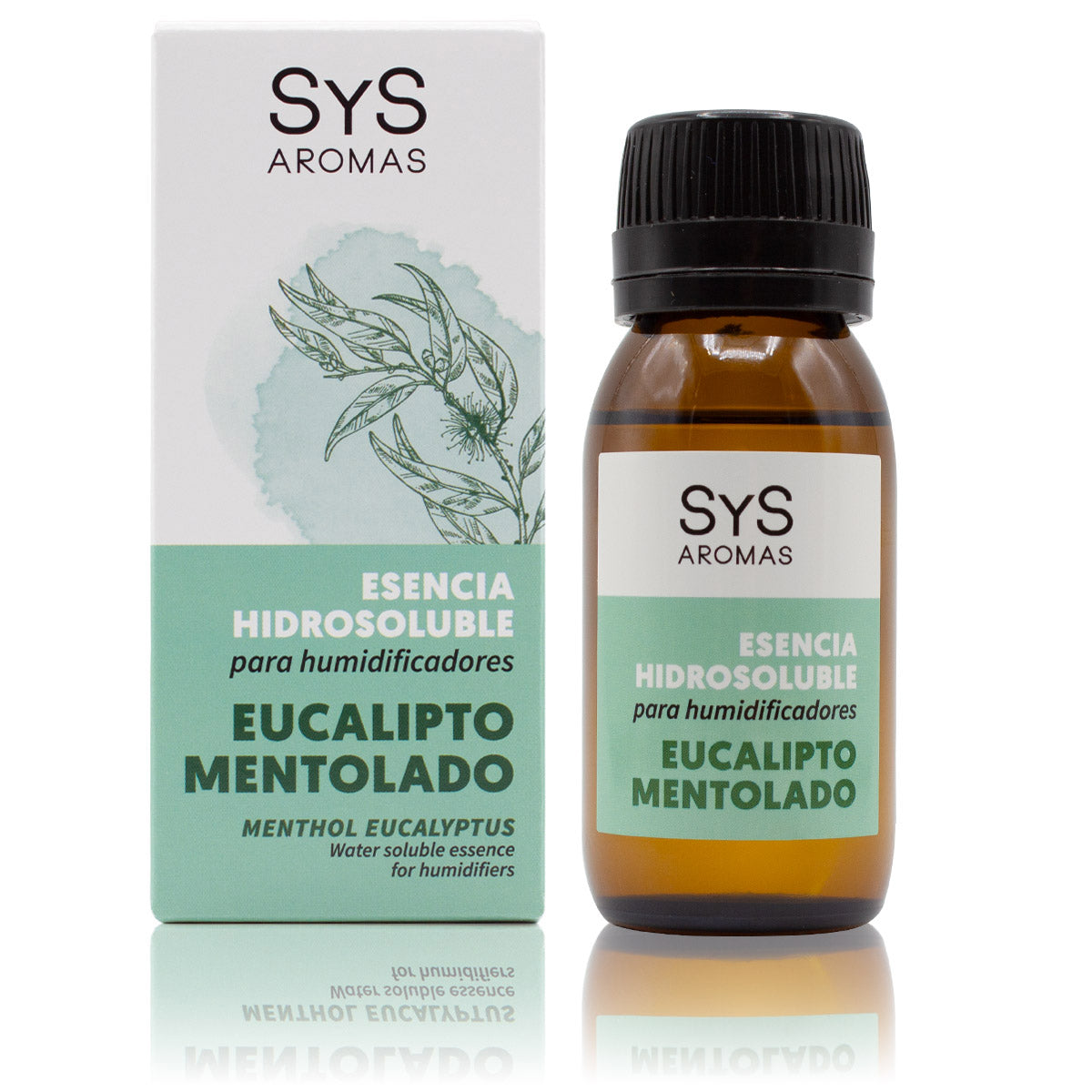 Esencia Hidrosoluble Eucalipto Mentolado SYS Aromas 50 ml | Aroma Herbal y Balsámico | Para Humidificadores y Difusores_0
