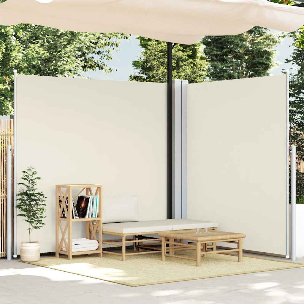 Vidaxl Toldo Lateral Retráctil Crema 220x600 Cm_1