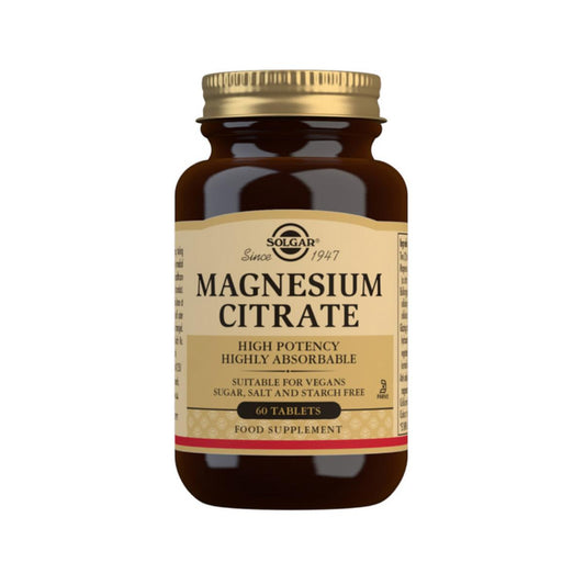 Citrato de magnésio 60 comprimidos Solgar