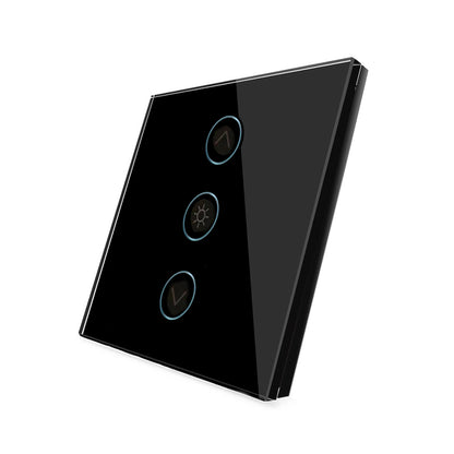 Frontal 1x Cristal Negro, 3 Botones, Dimmer_0