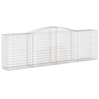 Cestas De Gaviones 6 Uds Forma De Arco Hierro 400x50x120/140 Cm_2