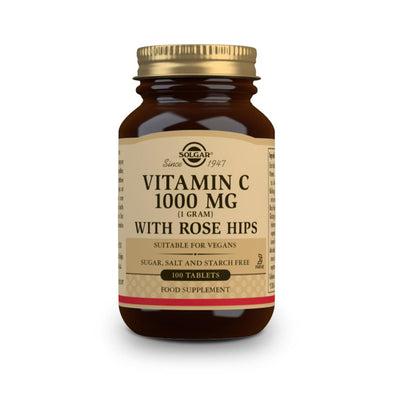 Vitamina C de Rosa Mosqueta com Rosa Mosqueta 1000 mg, 100 comprimidos de 1000 mg