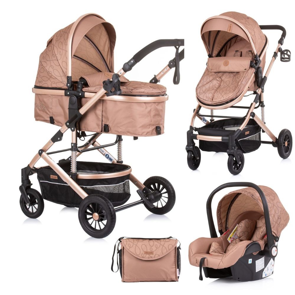 Carrito De Bebé Estelle Trío Convertible Sand_0