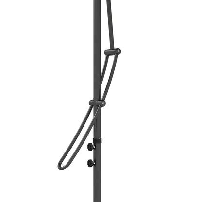 Outsunny Sombrilla Voladiza De 3 M Con Luces Led Parasol Excéntrico Con Manivela_3