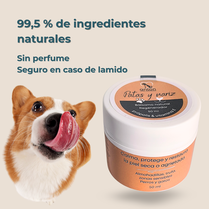 Bálsamo natural para el cuidado e hidratación de las almohadillas y la nariz de perros y gatos – 50 ml_2