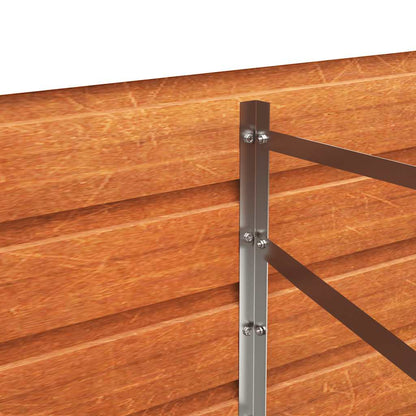 Arriate Oxidado De Acero Corten 480x80x45 Cm_5
