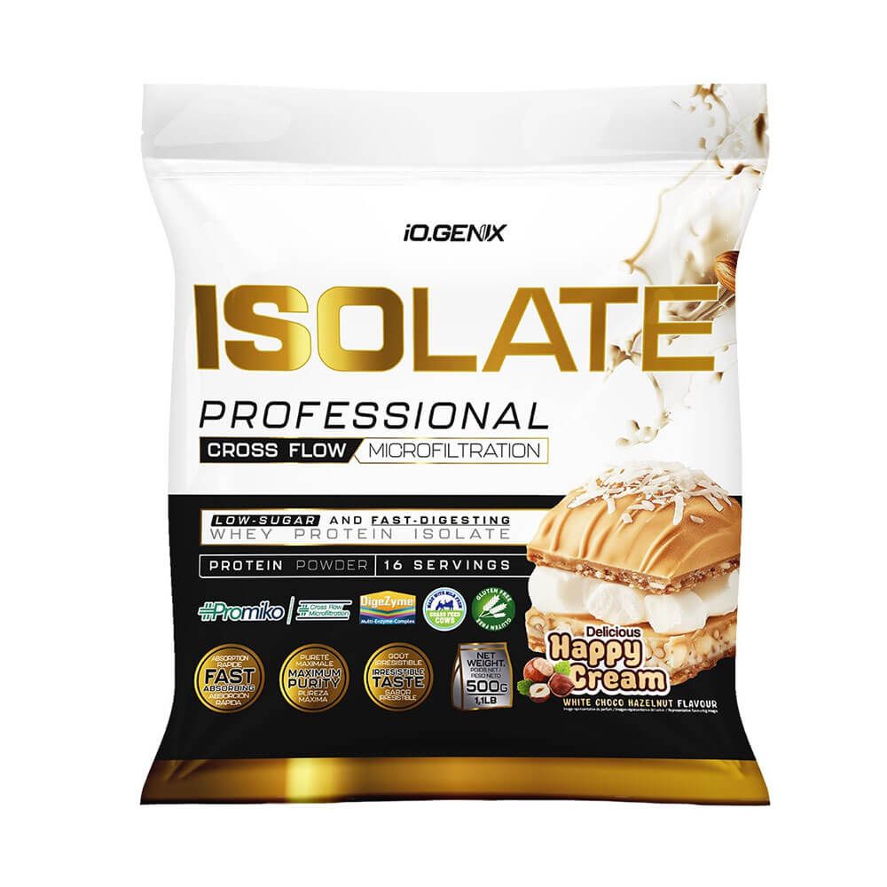 Isolate Profesional - 500g - Happy Cream - Proteína De Aislado De Suero Isolate - Io.genix_0