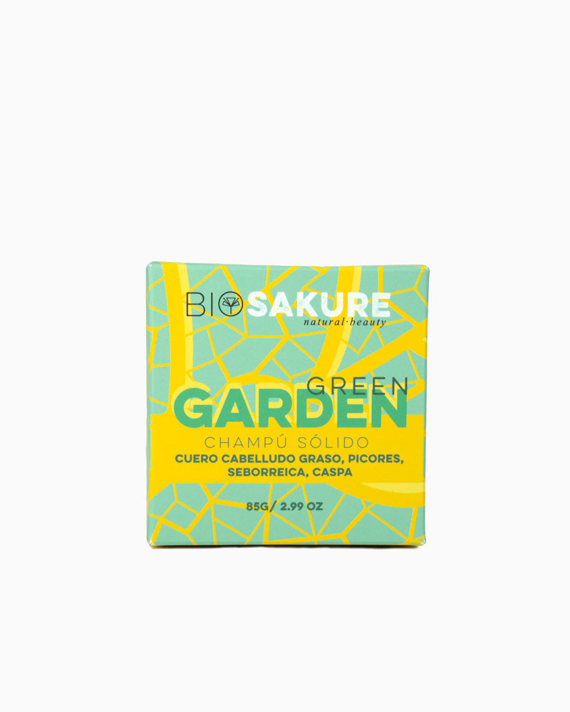 Green Garden - Champú Sólido Para Cuero Cabelludo Graso 85 G Bio Sakure_2