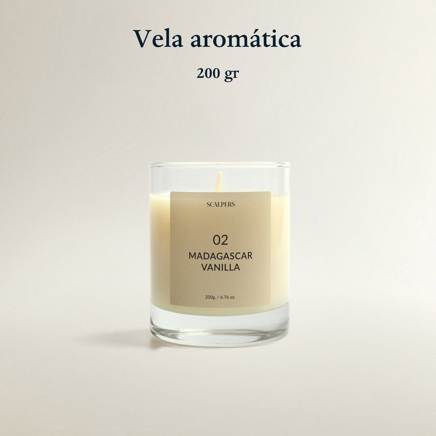 Vela Aromática 200gr Vainilla De Madagascar Scalpers_1