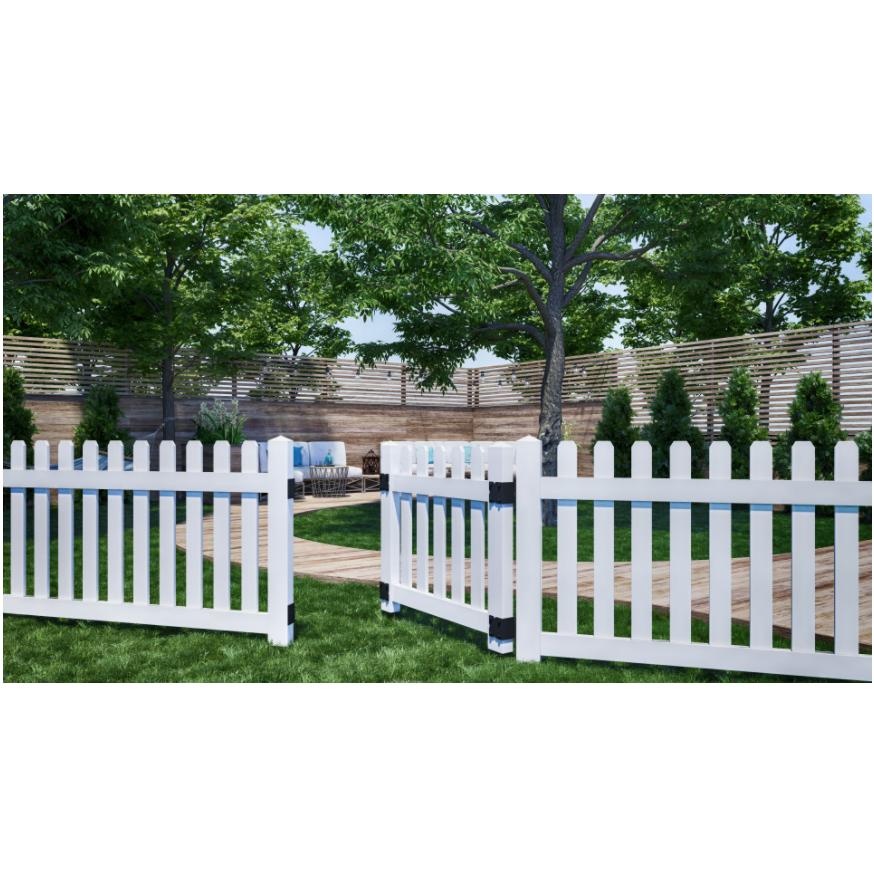 Poste de vedação em PVC com ângulo de 90° Dioco